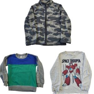 Carter’s Osh Kosh boys set of 3 fleece sweaters size 6